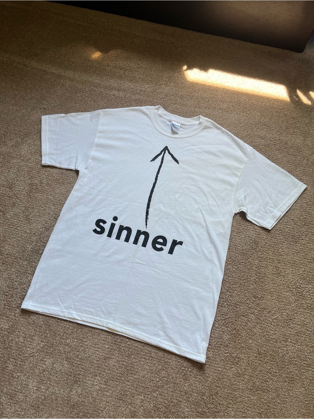 VTG 00’s / Y2K Sinner White Tee - Picture 2 of 6